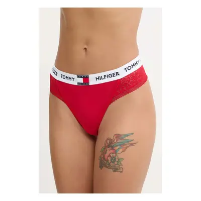 Tanga Tommy Hilfiger červená barva, UW0UW05619