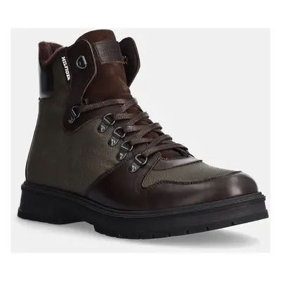 Boty Tommy Hilfiger HILFIGER WARM CORDURA MIX BOOT pánské, zelená barva, FM0FM05180