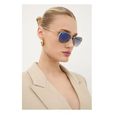 Sluneční brýle Ray-Ban zlatá barva, 0RB3733