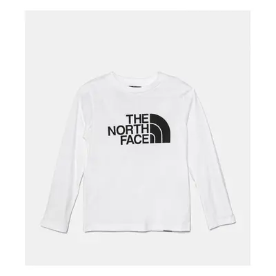 Dětské tričko s dlouhým rukávem The North Face EASL/S TEE bílá barva, NF0A89J2FN41