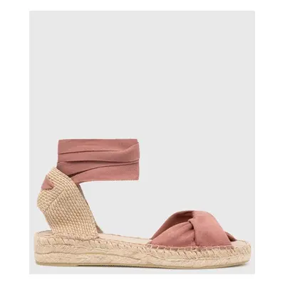 Espadrilky Answear Lab růžová barva