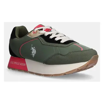 Sneakers boty U.S. Polo Assn. KITTY zelená barva, KITTY003W/DHN1