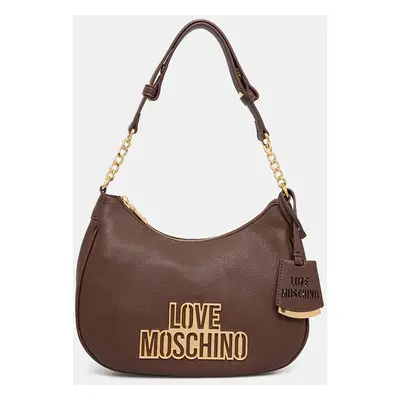 Kabelka Love Moschino hnědá barva, JC4335PP0L