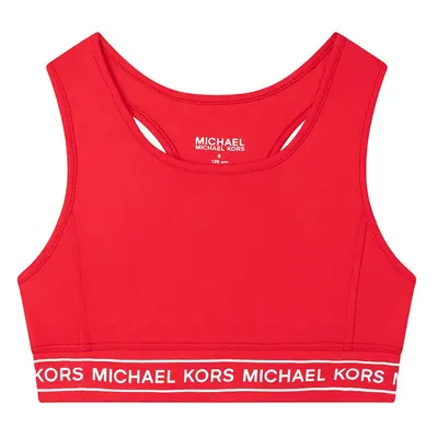 Dětská sportovní podprsenka Michael Kors červená barva