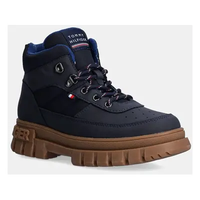 Dětské zimní boty Tommy Hilfiger tmavomodrá barva, T3X5-33707