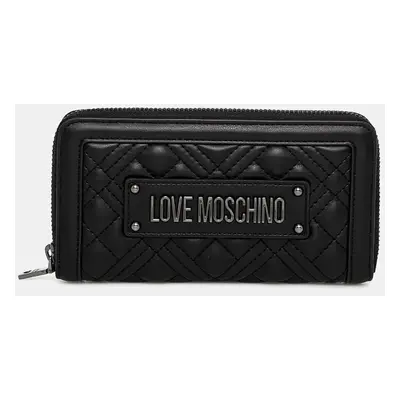 Peněženka Love Moschino černá barva, JC5600PP0L