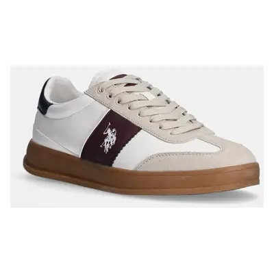 Sneakers boty U.S. Polo Assn. CAMPY bílá barva, CAMPY001M/DYS1