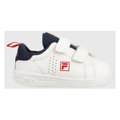 Dětské sneakers boty Fila FFK0113 CROSSCOURT 2 NT velcro bílá barva