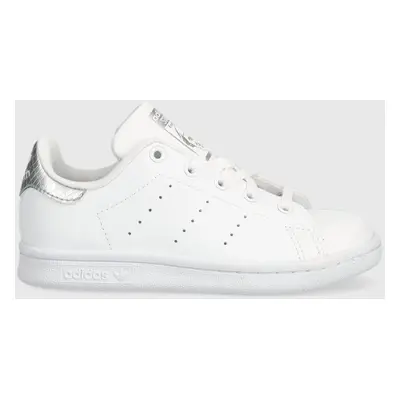 Dětské sneakers boty adidas Originals STAN SMITH C bílá barva