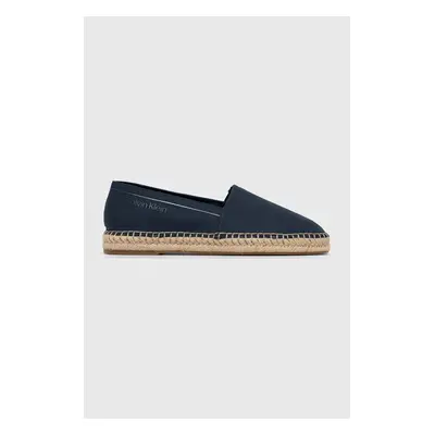 Espadrilky Calvin Klein ESPADRILLE CV tmavomodrá barva, HM0HM00539