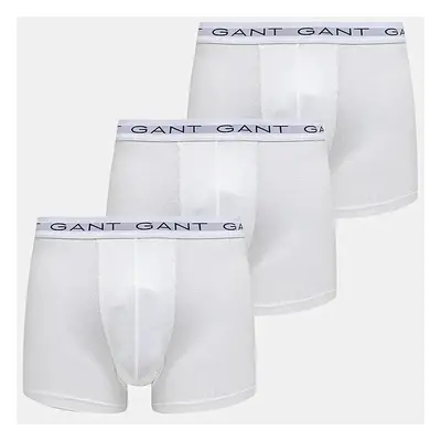 Boxerky Gant 3-pack pánské, bílá barva