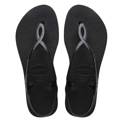 Sandály Havaianas LUNA FLATFORM dámské, tmavomodrá barva, 4148600.0090