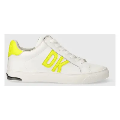 Kožené sneakers boty Dkny Abeni bílá barva, K1486950