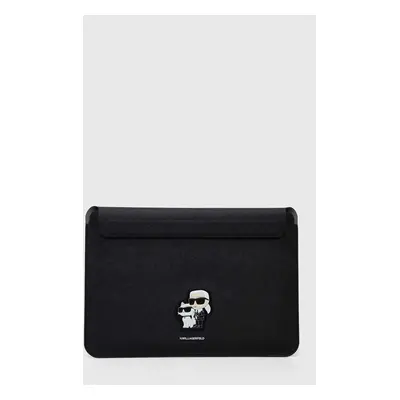 Obal na notebook Karl Lagerfeld Sleeve 14" černá barva