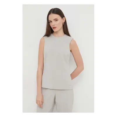 Halenka Calvin Klein dámská, šedá barva, hladká, K20K206652