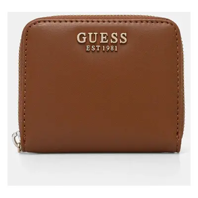 Peněženka Guess LAUREL hnědá barva, SWVC85 00137