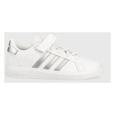 Dětské sneakers boty adidas GRAND COURT bílá barva