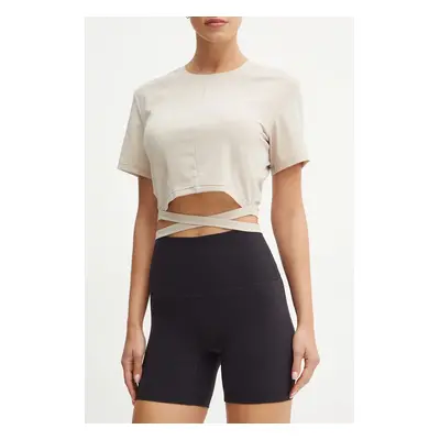 Šortky na jógu JOYINME Movement černá barva, high waist