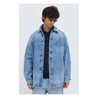 Džínová bunda Tommy Jeans pánská, přechodná, DM0DM18262