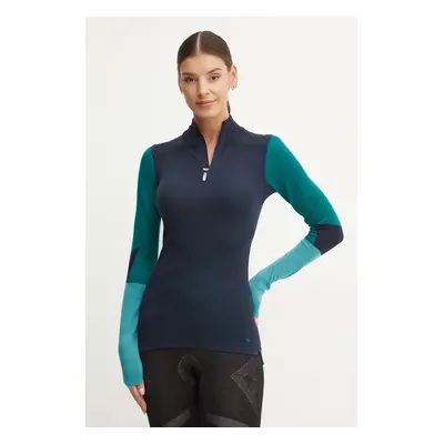 Funkční triko s dlouhým rukávem Smartwool Intraknit Thermal Merino Base Layer Colorblock tmavomo