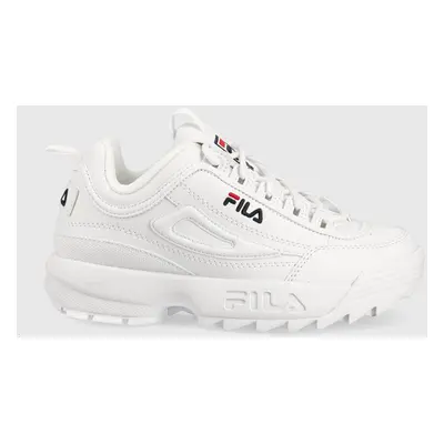 Dětské sneakers boty Fila bílá barva