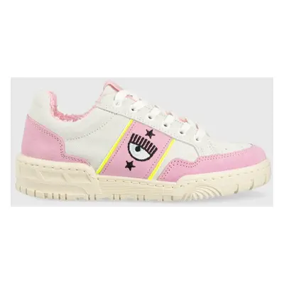 Semišové sneakers boty Chiara Ferragni CF3106_236 šedá barva, CF1 LOW