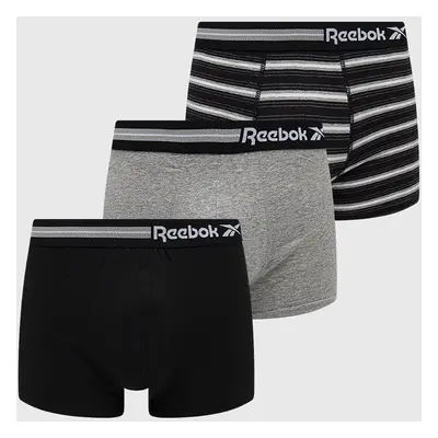 Boxerky Reebok pánské, šedá barva