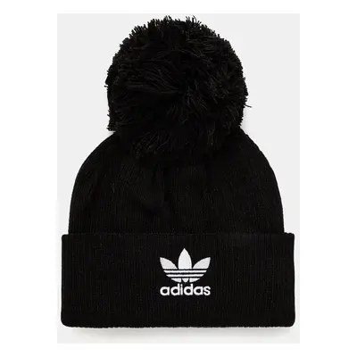 Čepice adidas Originals černá barva, z tenké pleteniny, IY5516