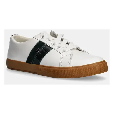 Kožené sneakers boty Lauren Ralph Lauren Janson II bílá barva, 802951390002