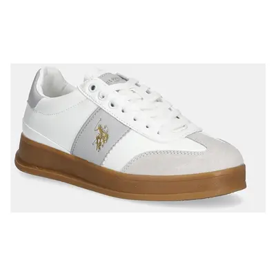 Sneakers boty U.S. Polo Assn. CAMPYW bílá barva, CAMPYW001W/DYS2