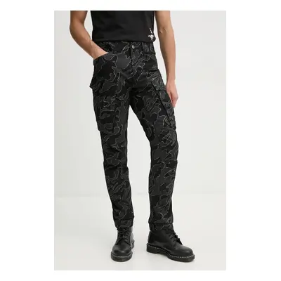 Bavlněné kalhoty G-Star Raw černá barva, přiléhavé, D02190-D553