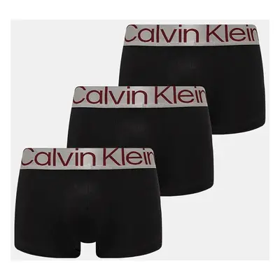 Boxerky Calvin Klein Underwear 3-pack pánské, modrá barva, 000NB3074A