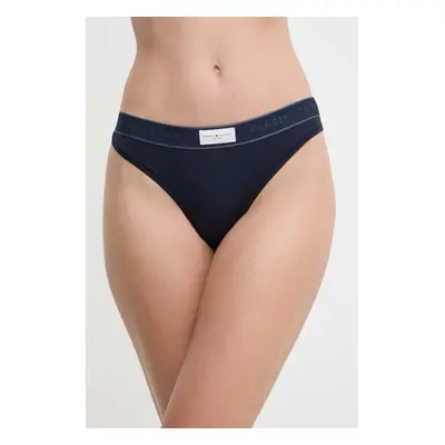 Tanga Tommy Hilfiger tmavomodrá barva, UW0UW04812