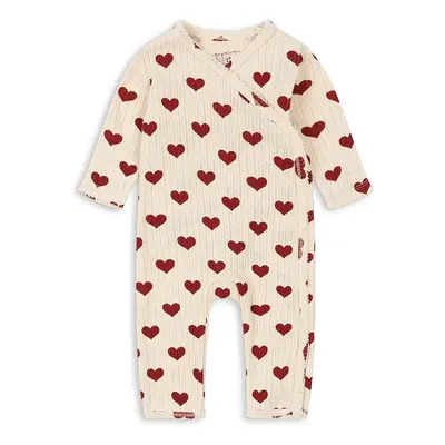 Kojenecké bavlněné dupačky Konges Sløjd MINNIE NEWBORN ONESIE GOTS KS101610