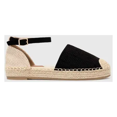 Espadrilky Answear Lab černá barva, na platformě