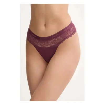 Tanga Calvin Klein Underwear růžová barva, 000QF7980E