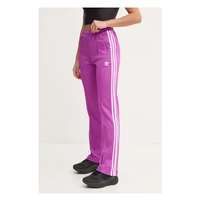 Tepláky adidas Originals Beckenbauer Track Pant fialová barva, s aplikací, IY2225