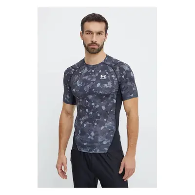 Tréninkové tričko Under Armour HeatGear Printed černá barva, 1386937