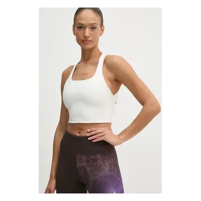 Tréninkový top Reebok LUX Collection béžová barva, 100205821