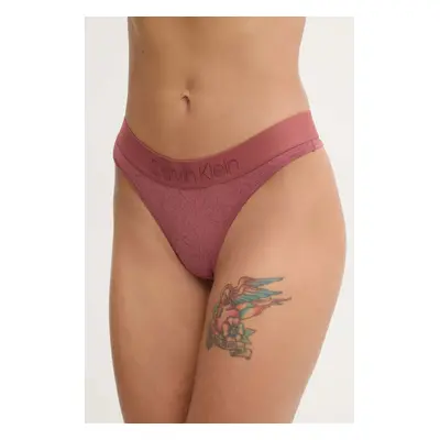 Tanga Calvin Klein Underwear červená barva, 000QF7287E