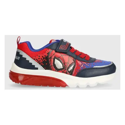 Dětské sneakers boty Geox x Marvel, Spider-Man červená barva