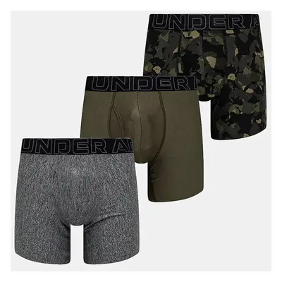 Boxerky Under Armour 3-pack pánské, zelená barva, 25UUSHJ193