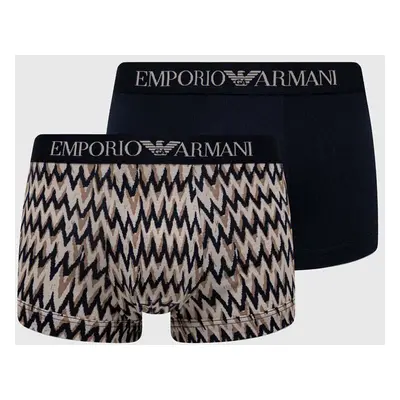 Boxerky Emporio Armani Underwear 2-pack pánské, tmavomodrá barva, 111210 4R504