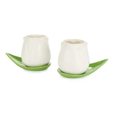 Sada šálků a podšálků Balvi Tulip 100 ml 2-pack