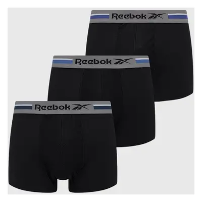 Boxerky Reebok pánské, černá barva