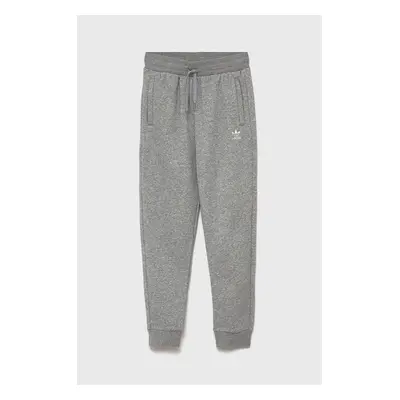 Dětské kalhoty adidas Originals H32407 šedá barva, hladké