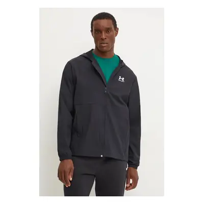 Větrovka Under Armour Vibe Woven Windbreaker černá barva, přechodná, 1386555