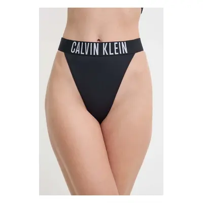 Koupací kalhotky Calvin Klein černá barva, KW0KW02579