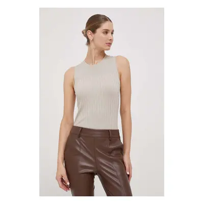 Top Calvin Klein dámský, béžová barva, K20K206183