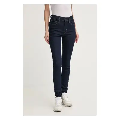 Džíny Levi's 720 HIRISE SUPER SKINNY dámské, tmavomodrá barva